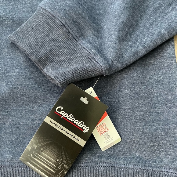 Men's Blue West Virginia Crewneck Sweater - Picture 3 of 4